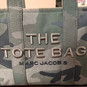 Marc Jacobs Green Camouflage Tote Bag